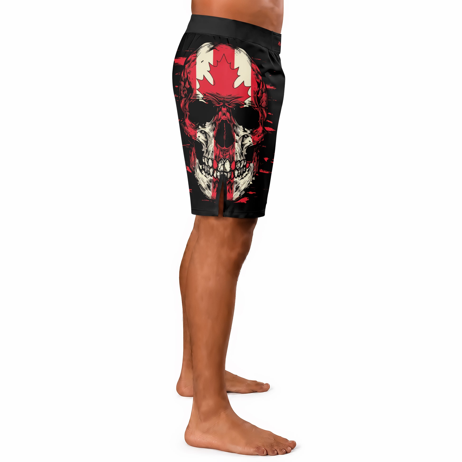 Rashninja Patriot Canada Flag Men's Fight Shorts