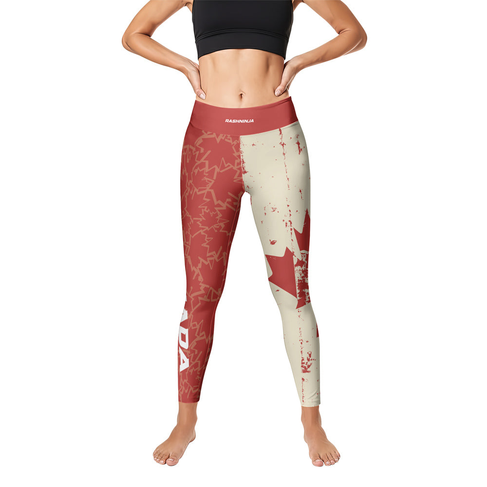 Rashninja Patriot Canada Flag Women's Leggings
