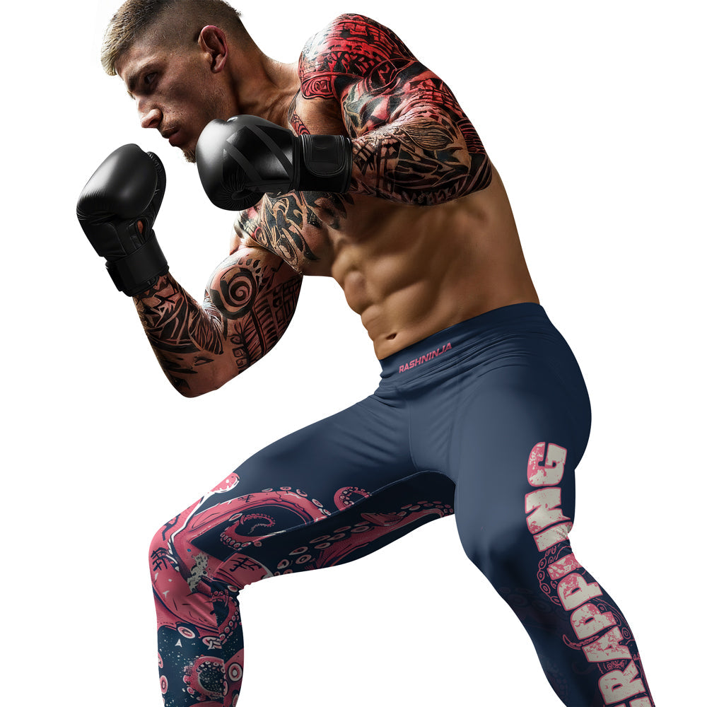 Rashninja Octopus Pink Kraken Men's Spats