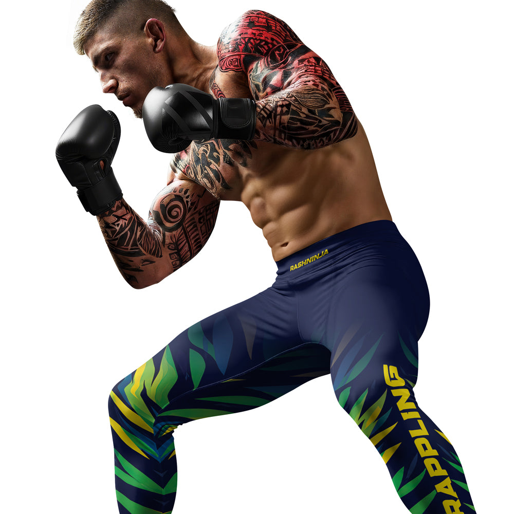 Rashninja Patriot Brazil Flag Men's Spats