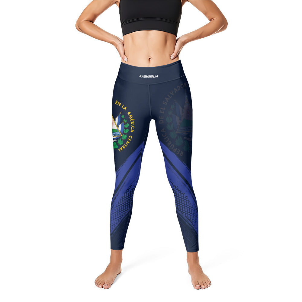 Rashninja Patriot El Salvador Flag Women's Leggings
