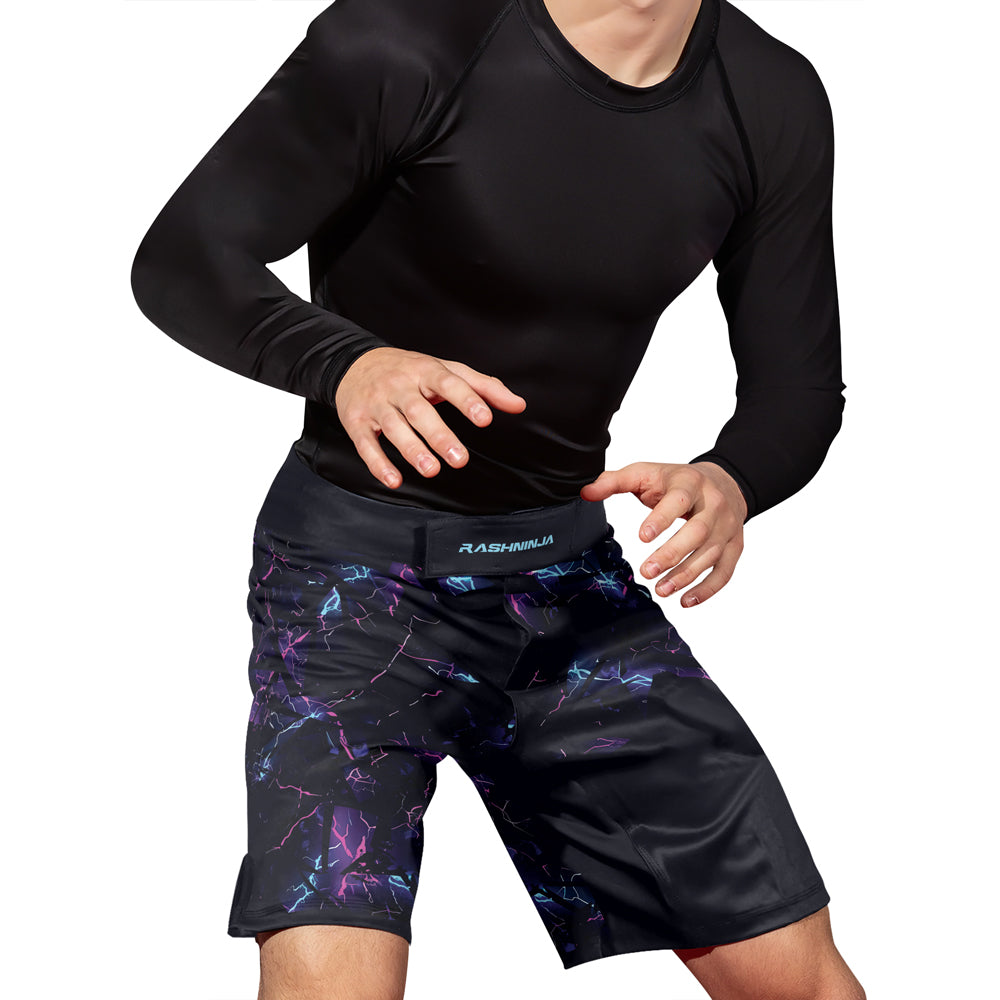 Rashninja Cyber Lightning Men's Fight Shorts