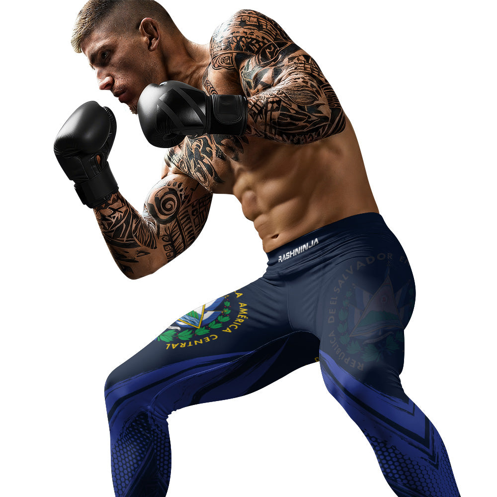 Rashninja Patriot El Salvador Flag Men's Spats