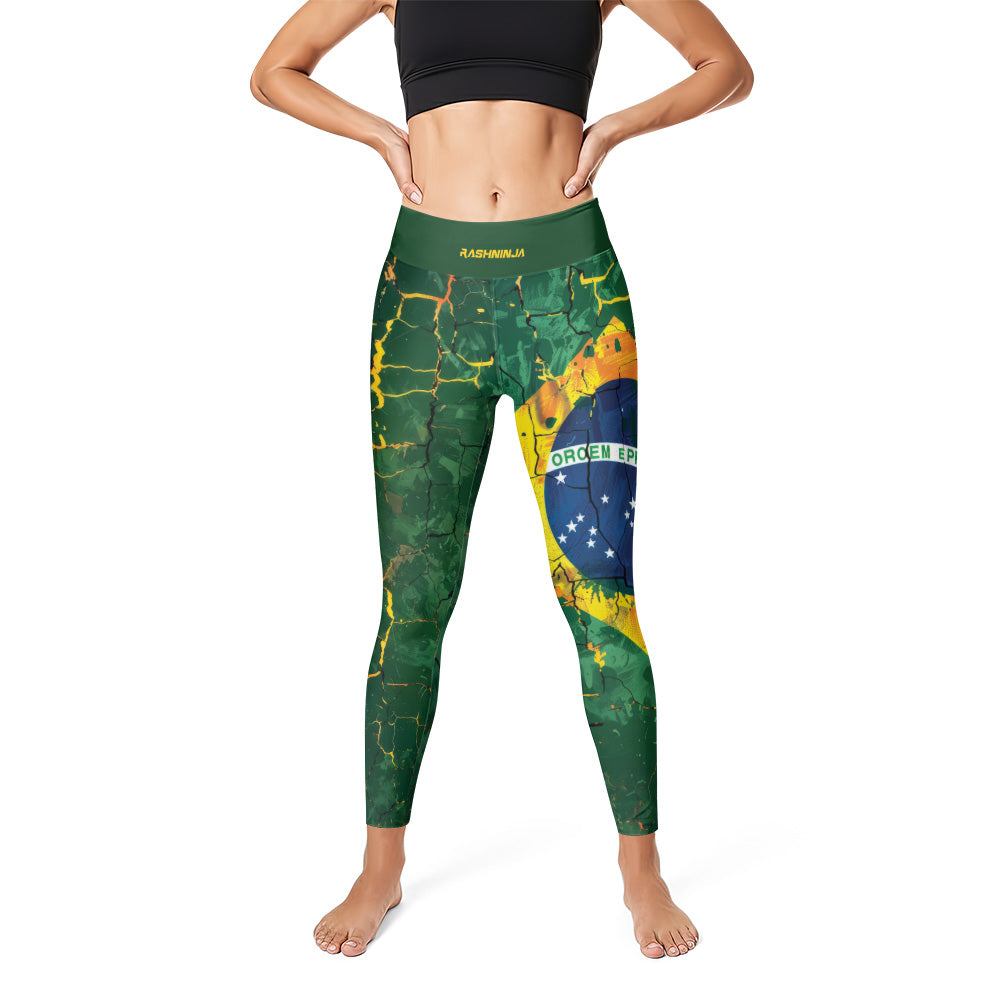 Rashninja Patriot Brazil Flag Women's Leggings