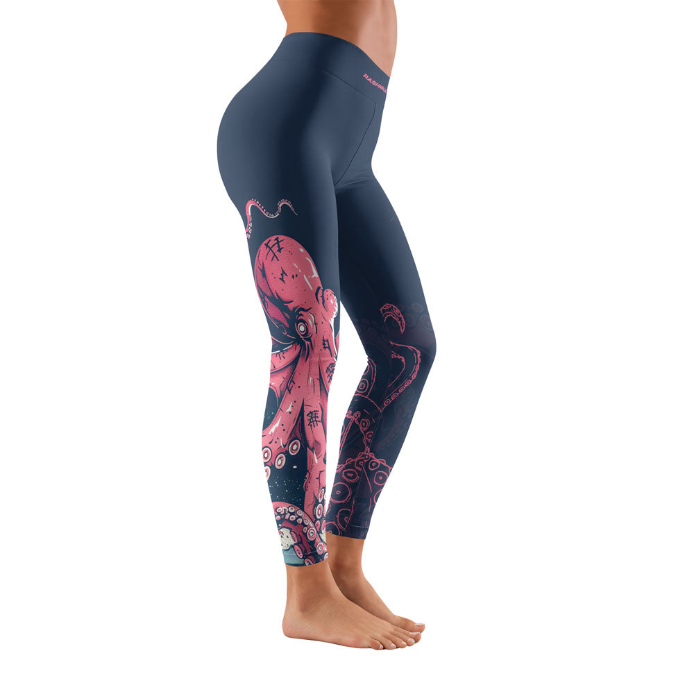 Rashninja Octopus Pink Kraken Women's Leggings