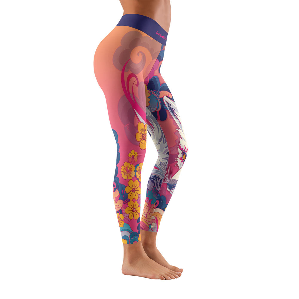 Rashninja Japanese Red Kitsune Women's Leggings