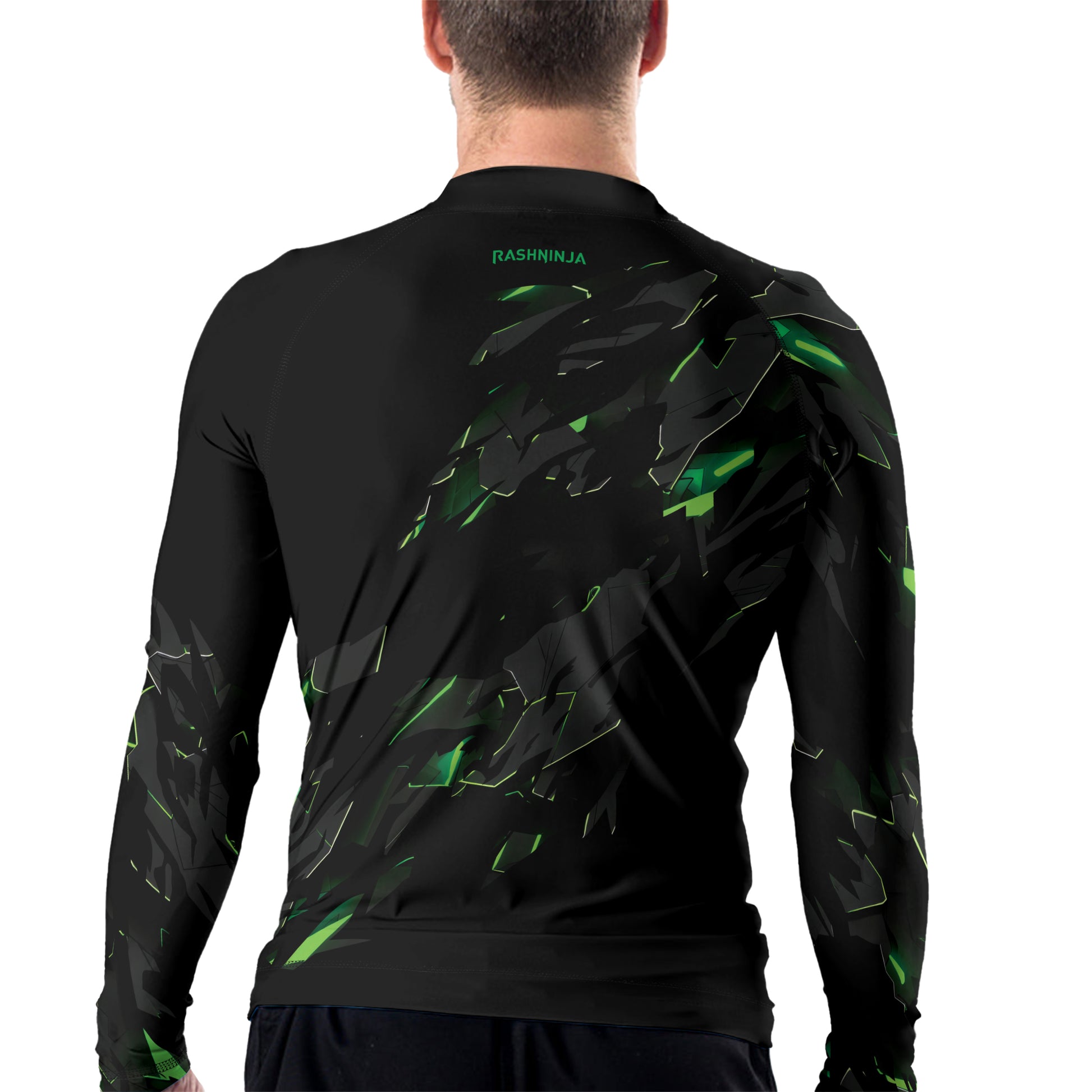 Rashninja Cyber Fracture Men's Long Sleeve Rash Guard
