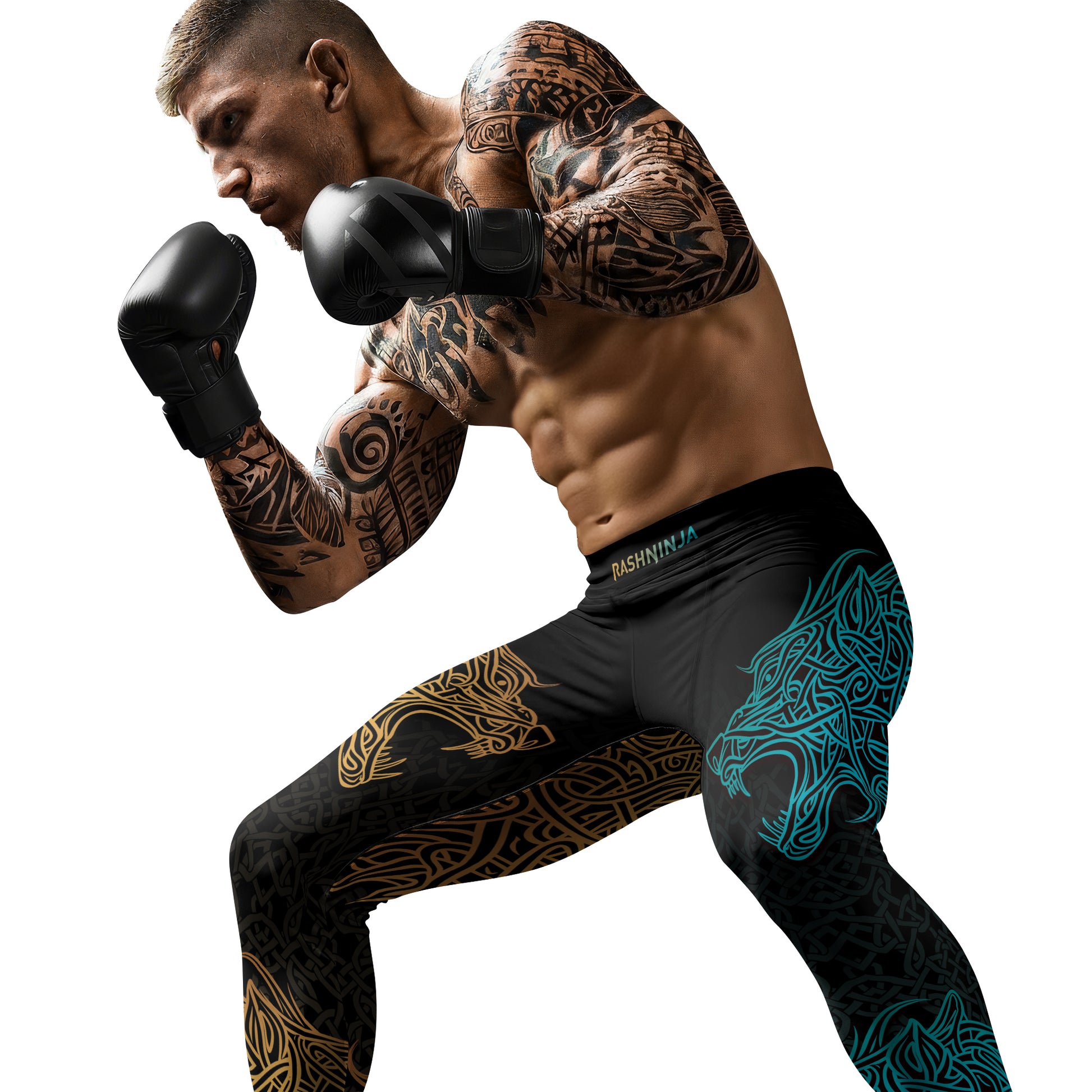 Rashninja Norse Viking Wolf Men's Spats