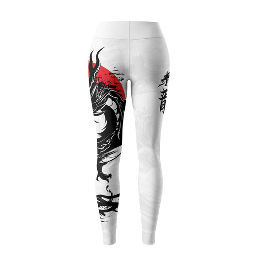 Rashninja Dragon White Sunwave Women's Leggings
