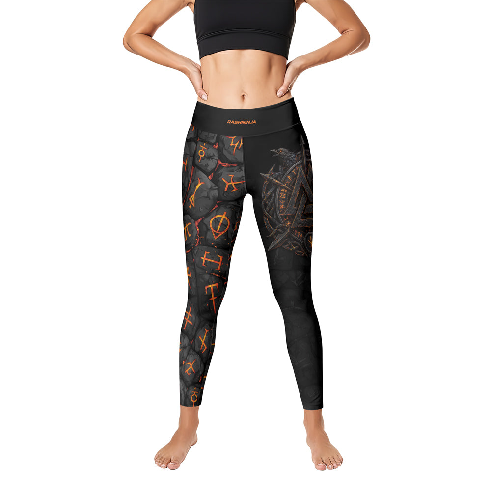 Rashninja Viking Raven Vegvisir Women's Leggings