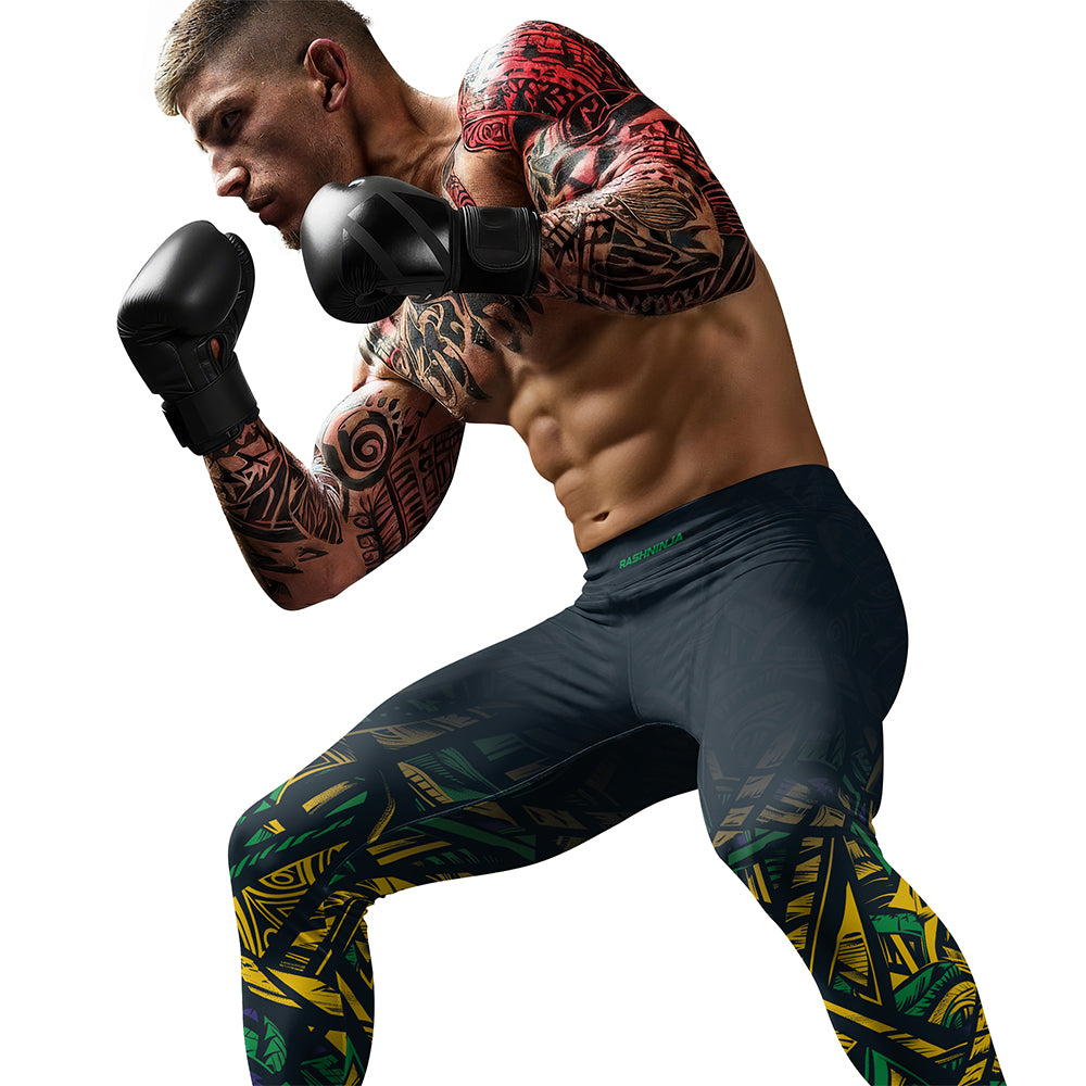 Rashninja Patriot Brazil Flag Men's Spats