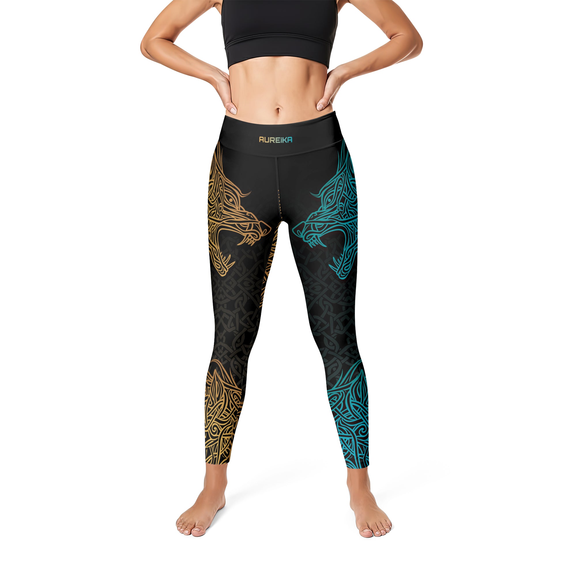 Rashninja Norse Viking Wolf Women's Leggings
