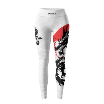 Rashninja Dragon White Sunwave Women's Leggings