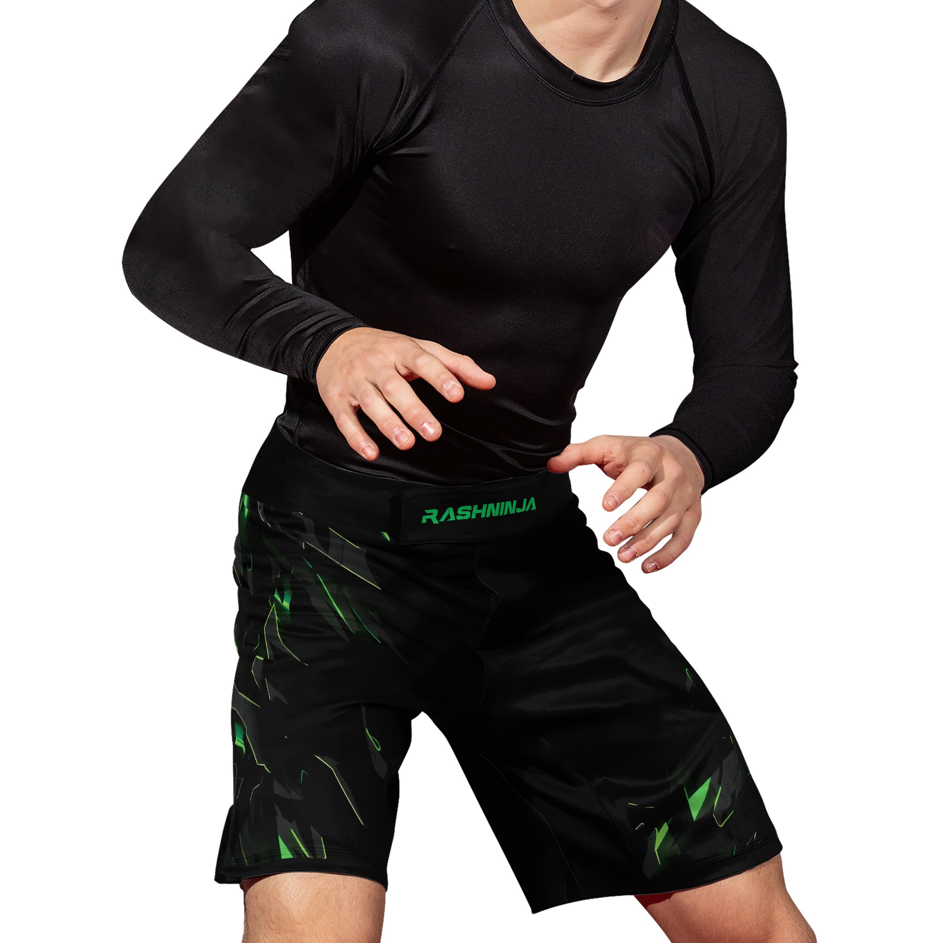 Rashninja Cyber Fracture Men's Fight Shorts