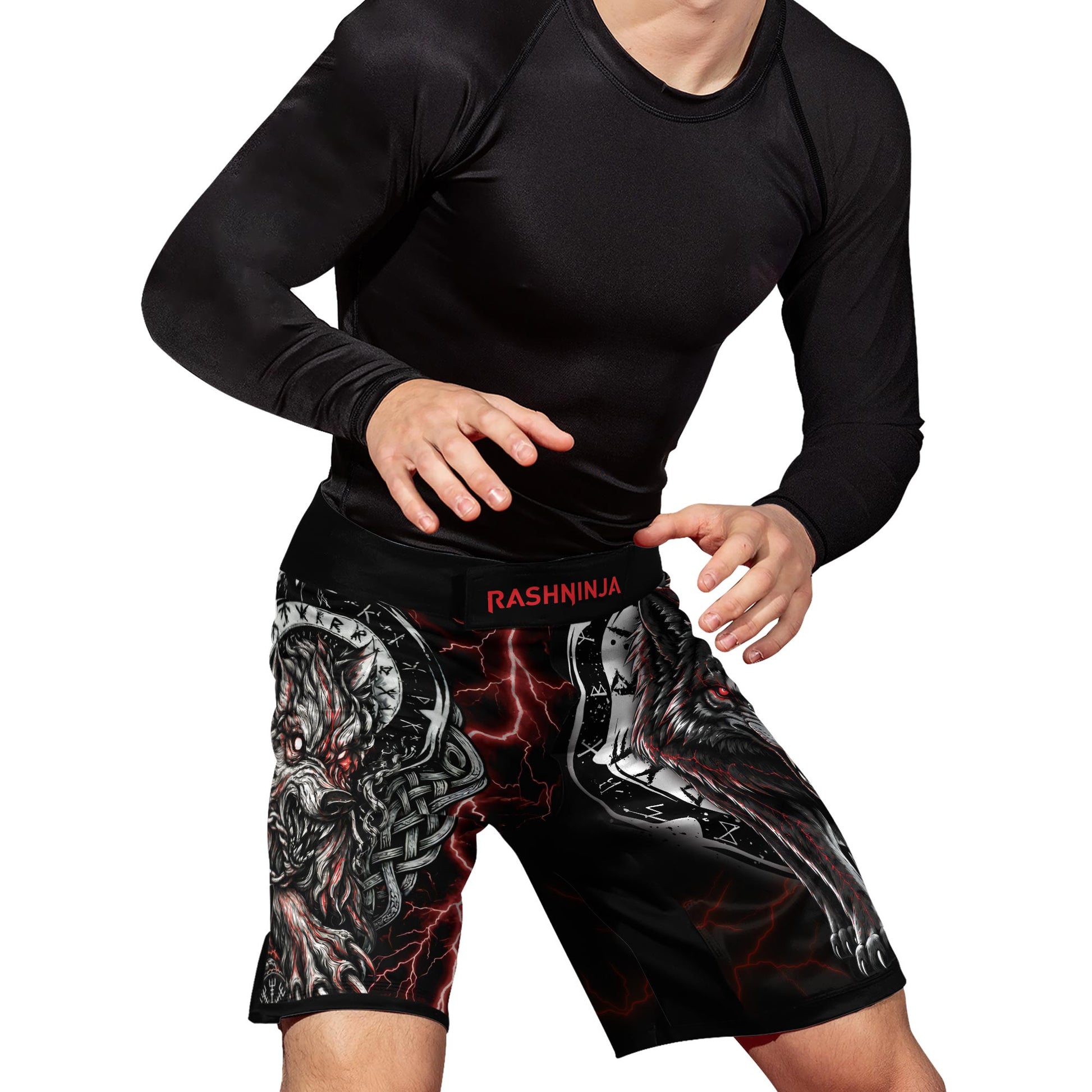Rashninja Blood Fenrir Wolf Women's Short Sleeve Rash Guard