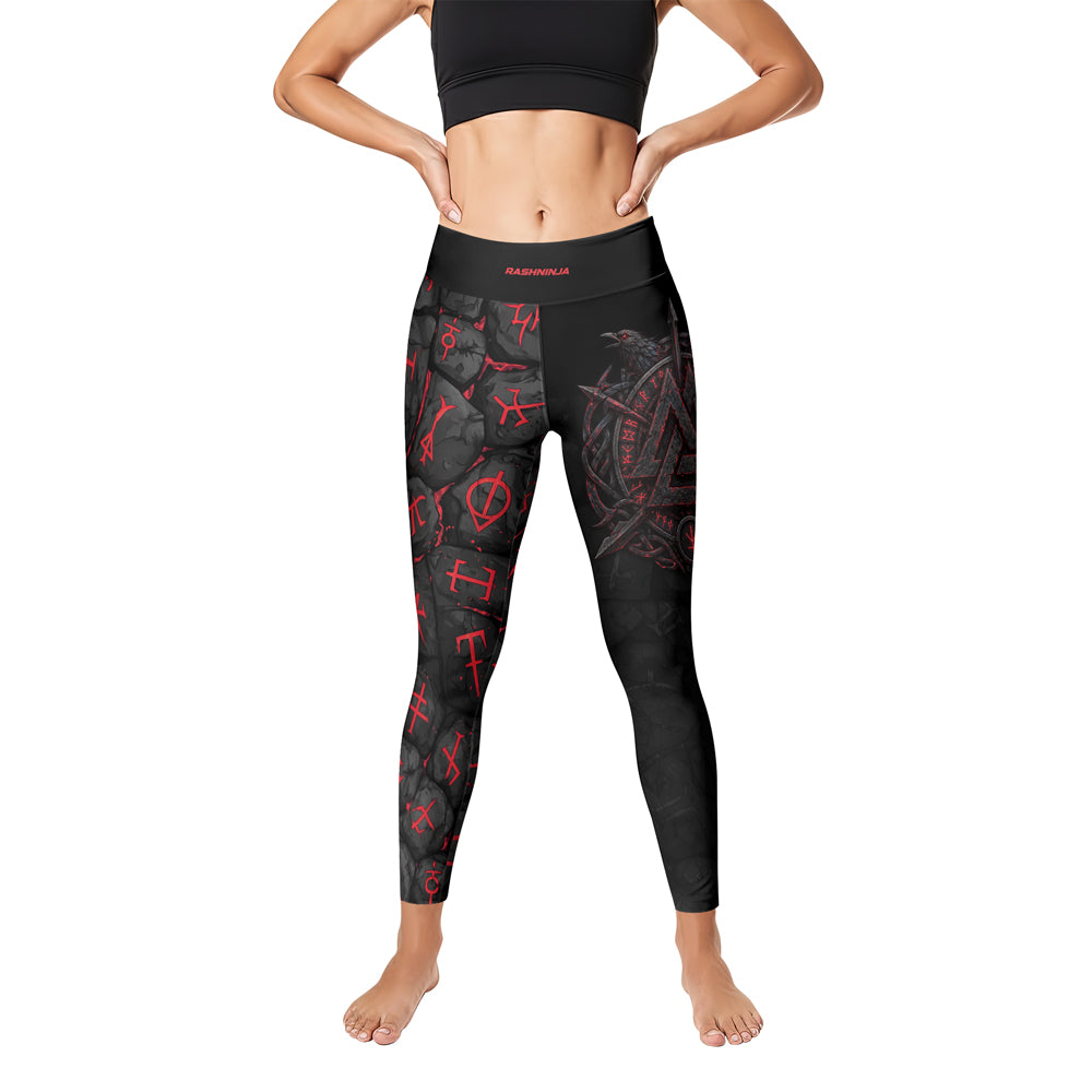 Rashninja Viking Raven Vegvisir Women's Leggings