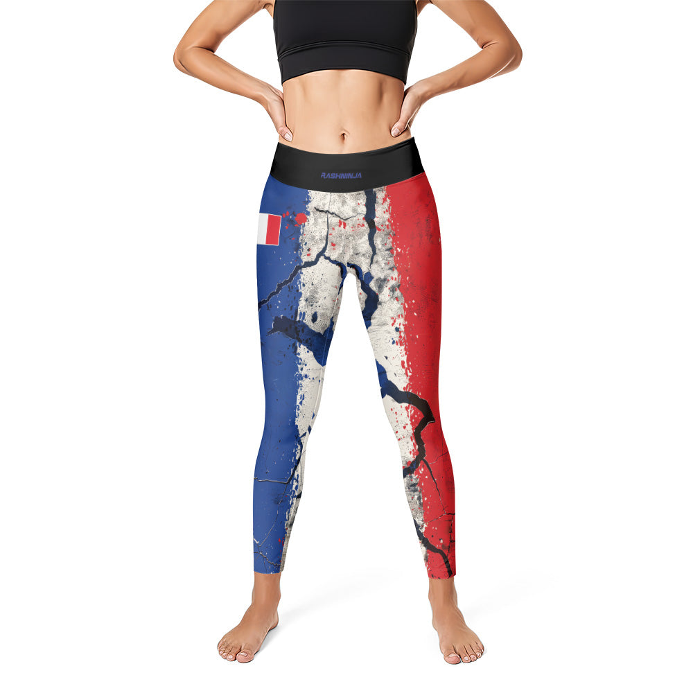 Rashninja Patriot France Flag Women's Leggings