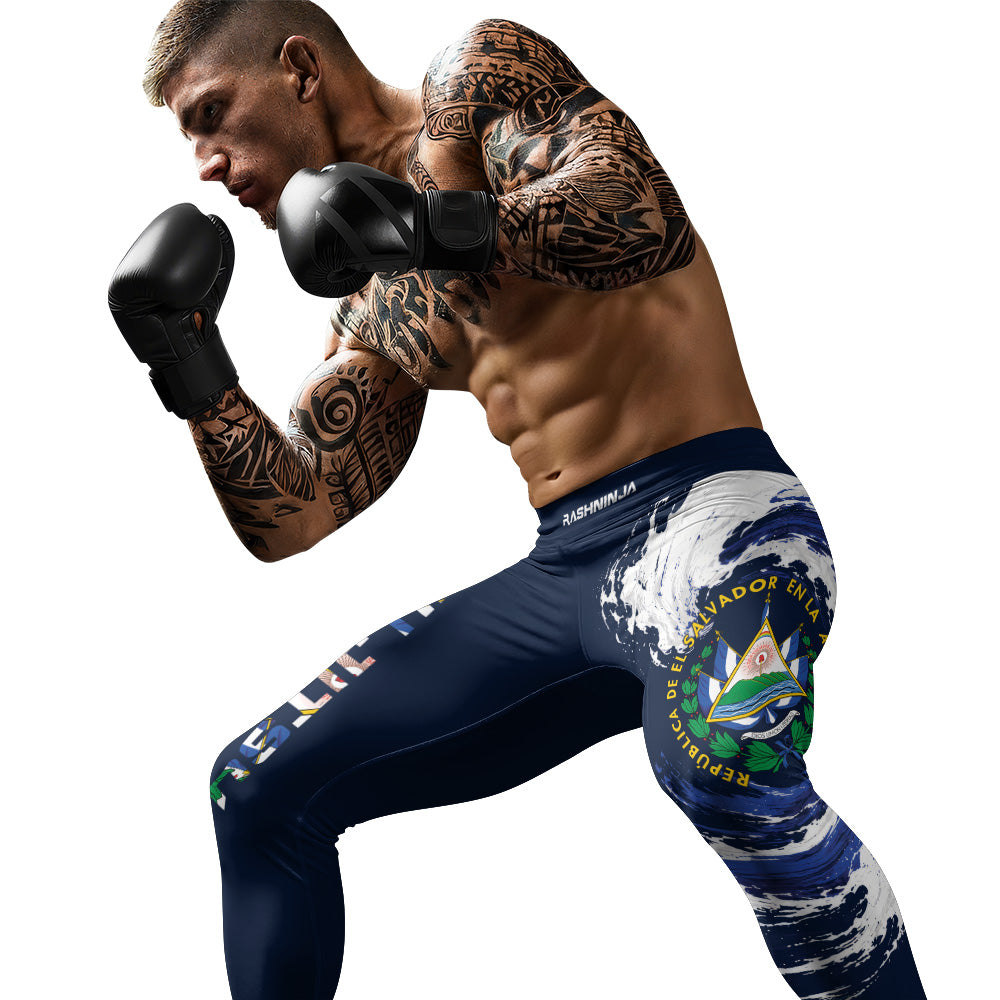 Rashninja Patriot El Salvador Flag Men's Spats