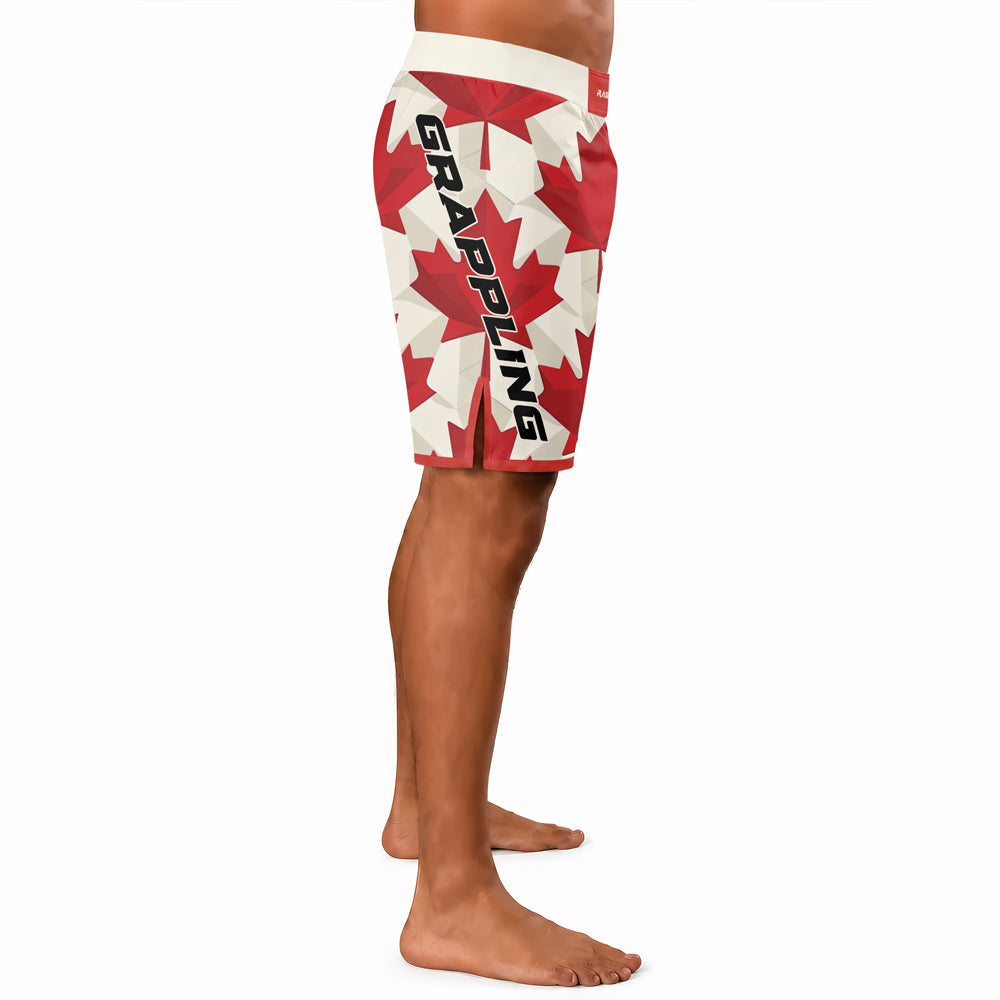 Rashninja Patriot Canada Flag Men's Fight Shorts