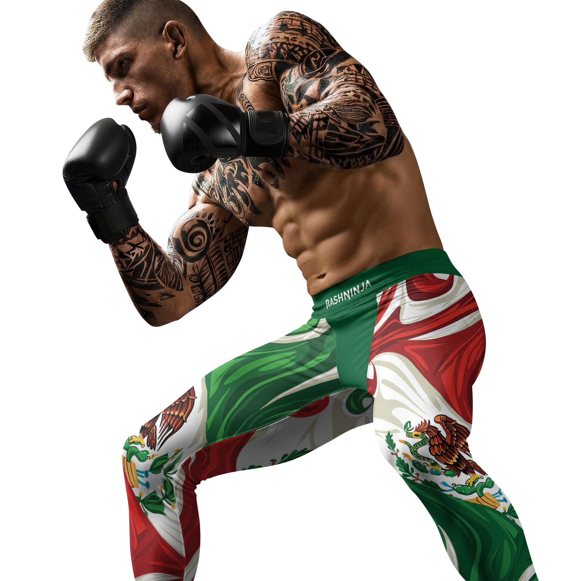 Rashninja Patriot Mexico Flag Men's Spats