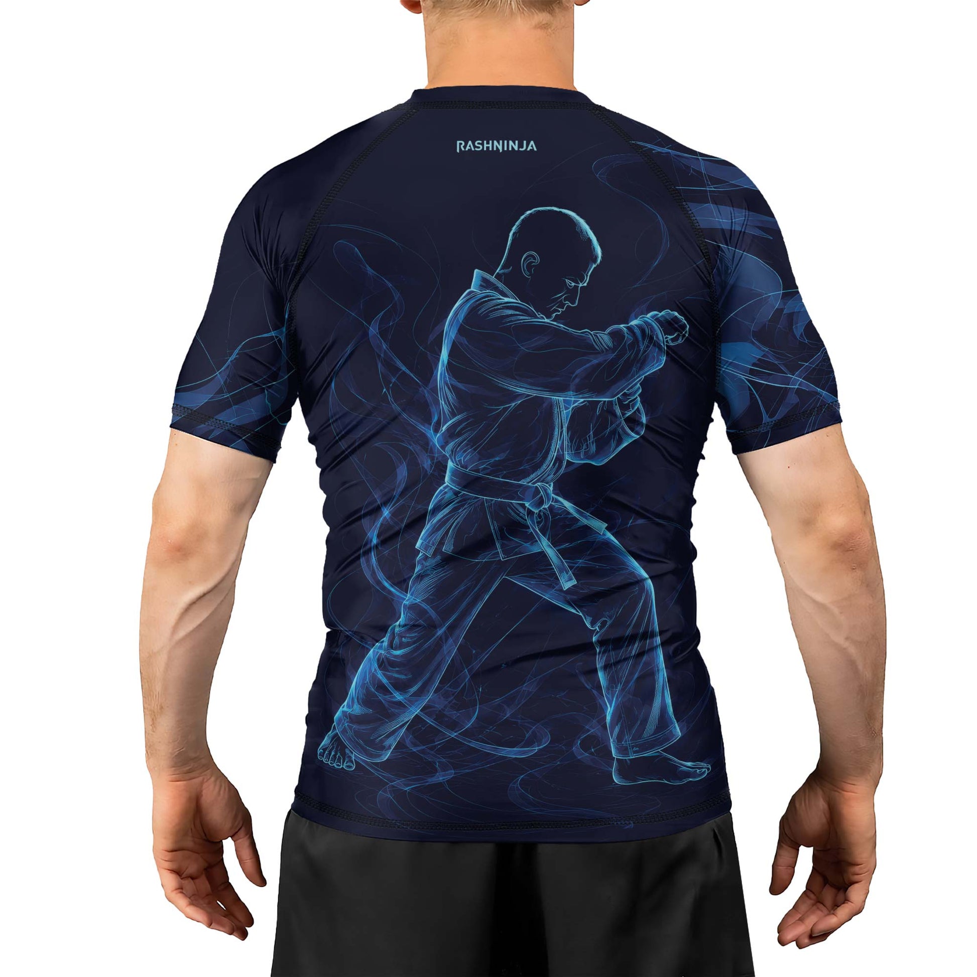 Rashninja Cyber Martial Artist Men's Short Sleeve Rash Guard