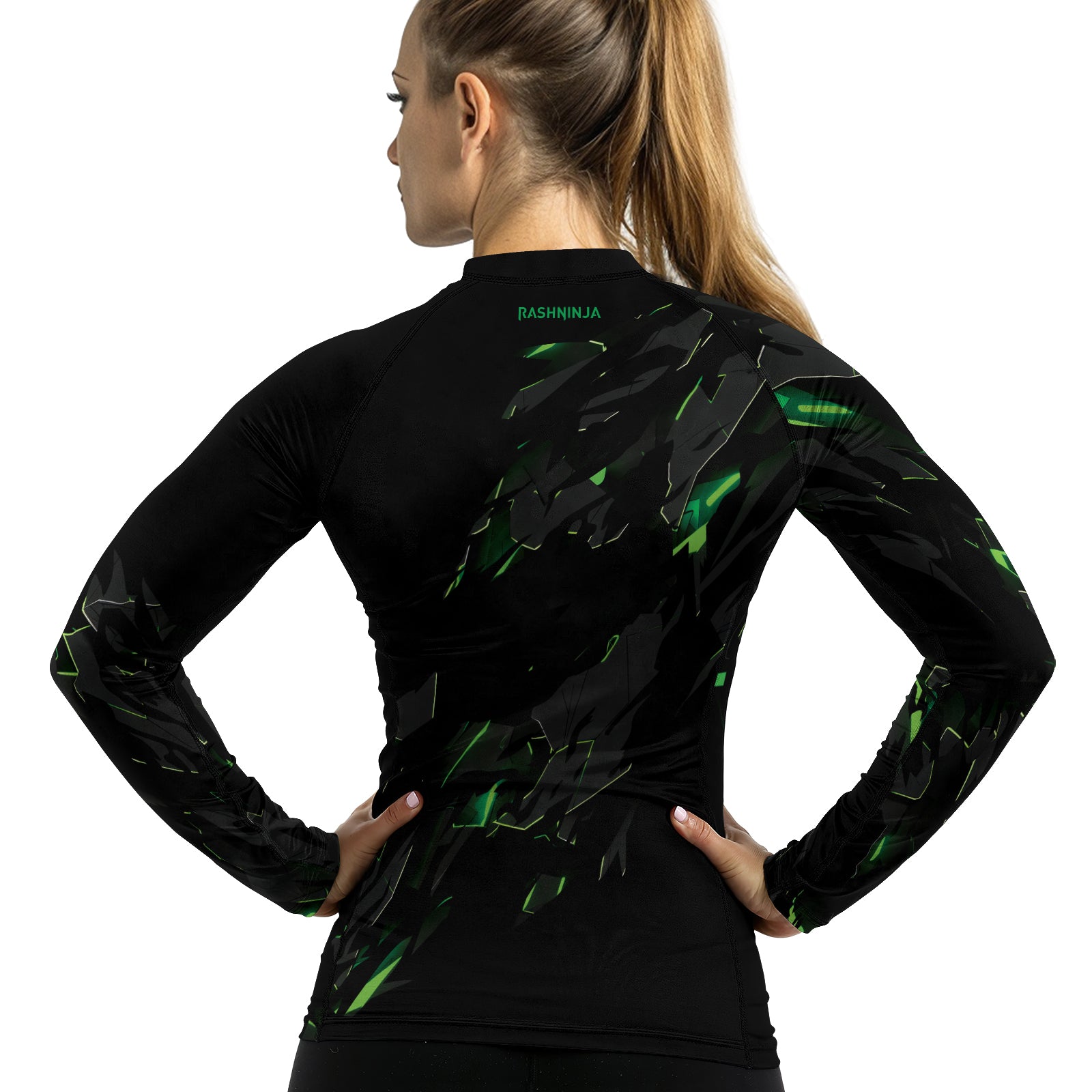 Rashninja Cyber Fracture Women's Long Sleeve Rash Guard