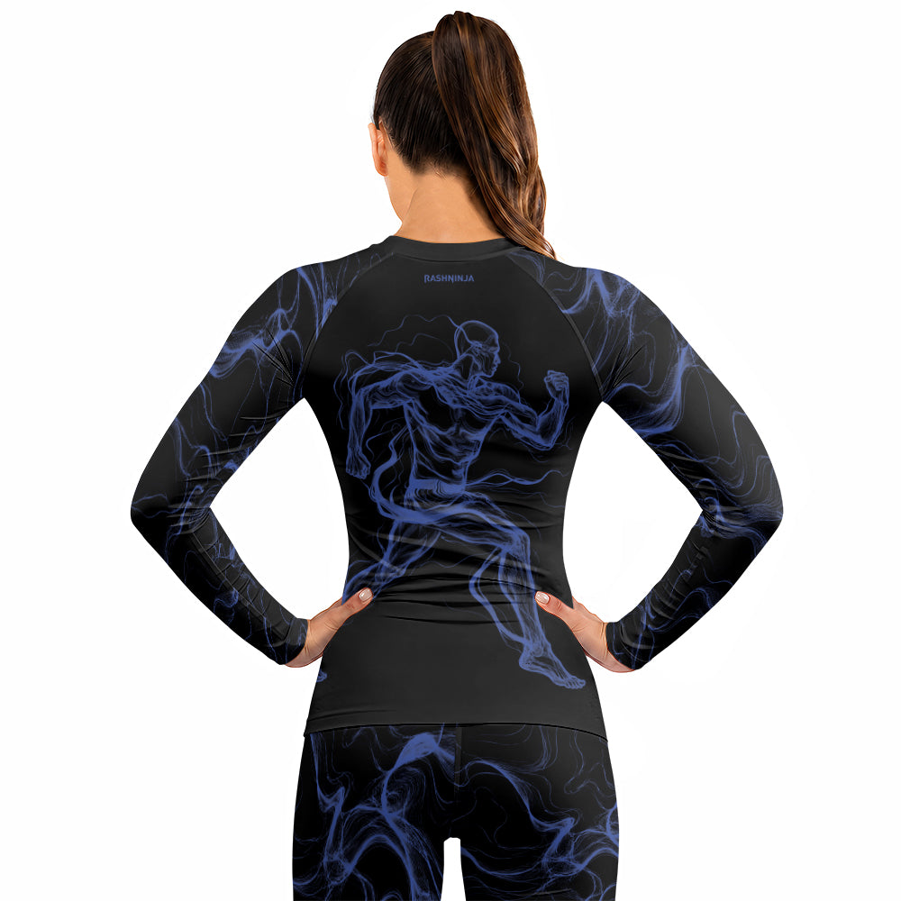 Rashninja Cyber Energy Motion Women's Long Sleeve Rash Guard