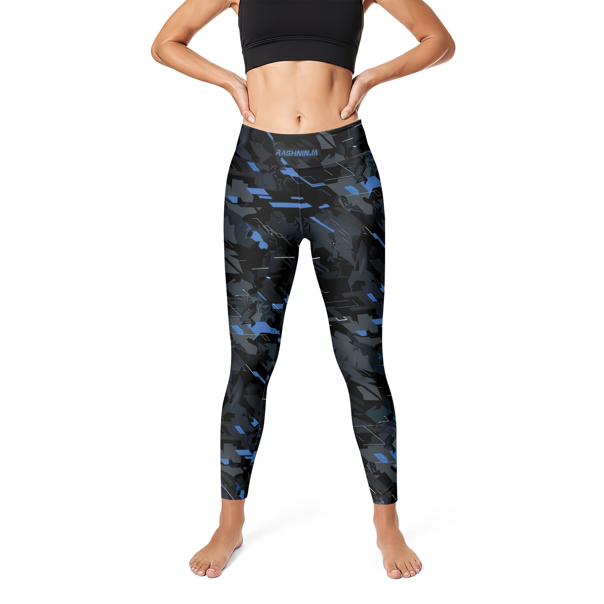 Rashninja Blue Triangle Women's Leggings