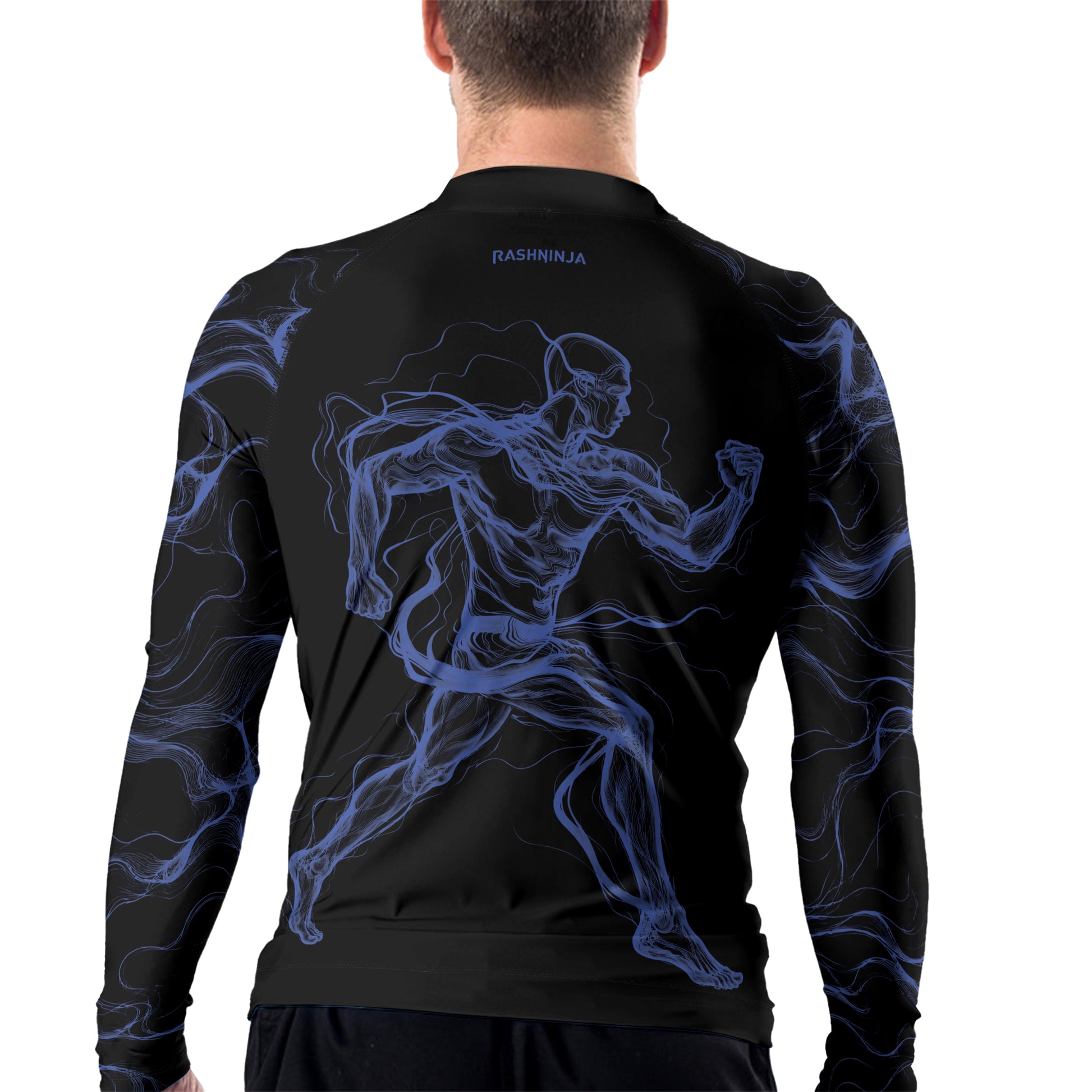 Rashninja Cyber Energy Motion Men's Long Sleeve Rash Guard