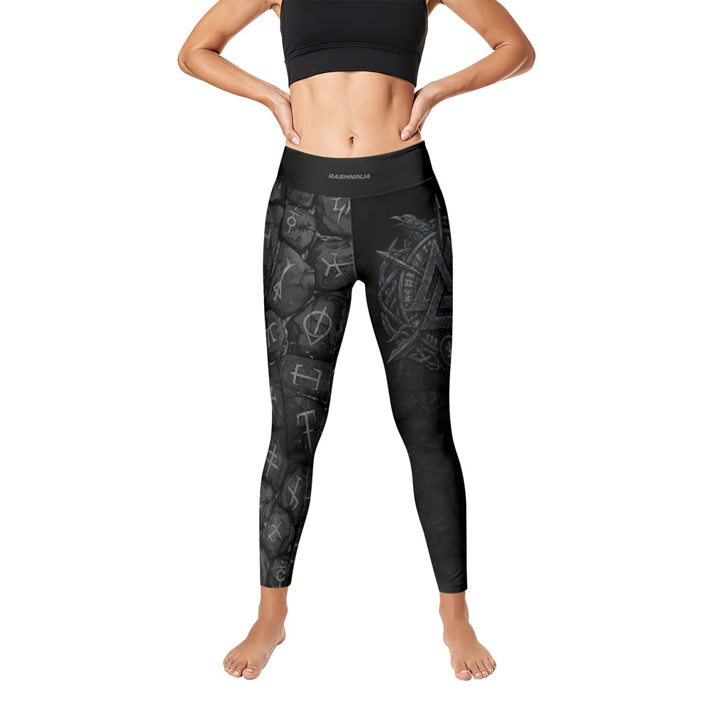Rashninja Viking Raven Vegvisir Women's Leggings