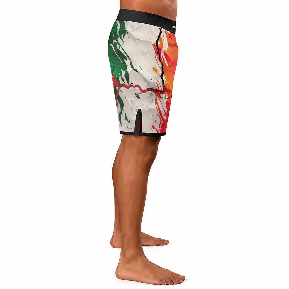Rashninja Patriot Mexico Flag Men's Fight Shorts