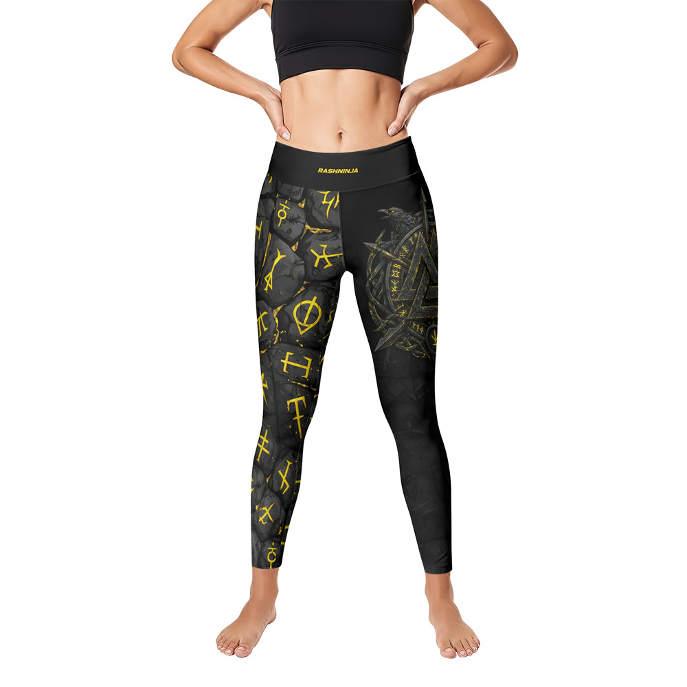 Rashninja Viking Raven Vegvisir Women's Leggings