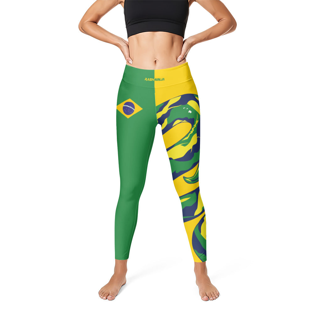 Rashninja Patriot Brazil Flag Women's Leggings