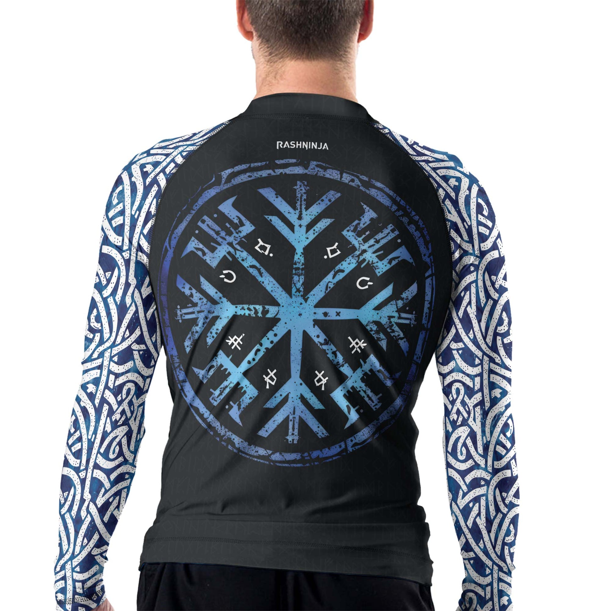 Rashninja Viking Helm of Awe Men's Long Sleeve Rash Guard