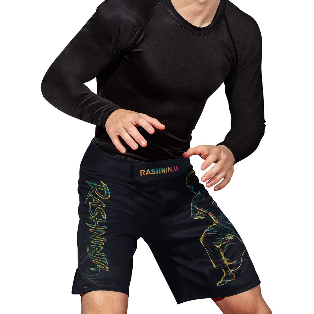 Rashninja Cyber Energy Fighter Men's Fight Shorts