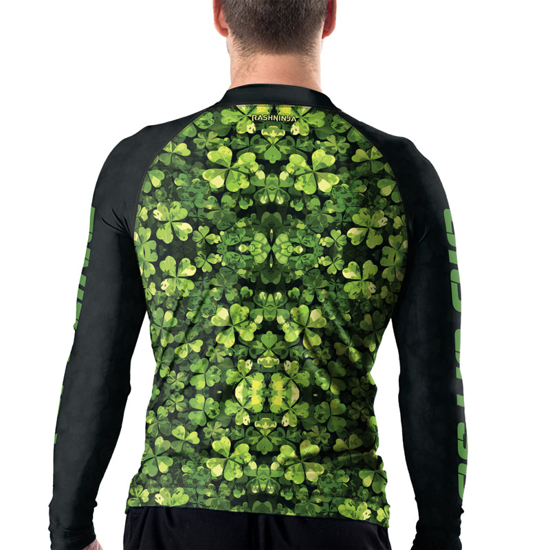 Rashninja Shamrock Warrior Men's Long Sleeve Rash Guard | Patrick