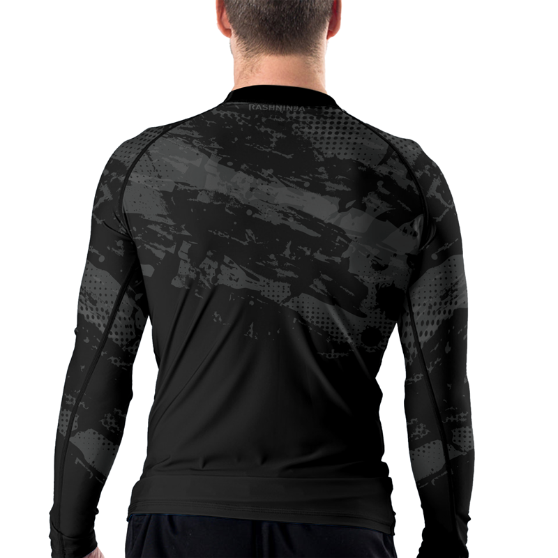 Rashninja Paint Streak Camouflage Men's Long Sleeve Rash Guard