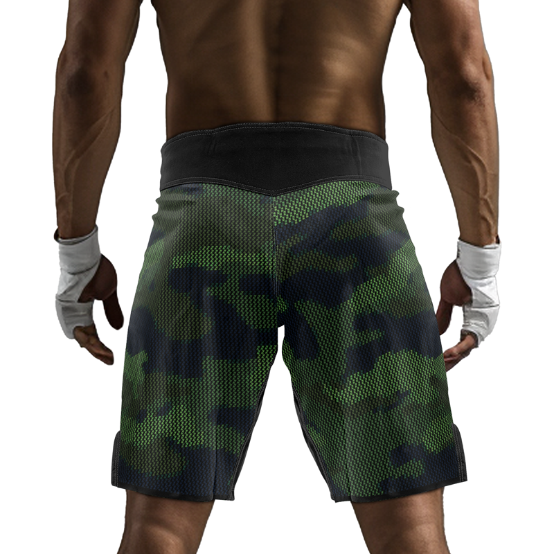 Rashninja Military Woodland Camouflage Men's Fight Shorts