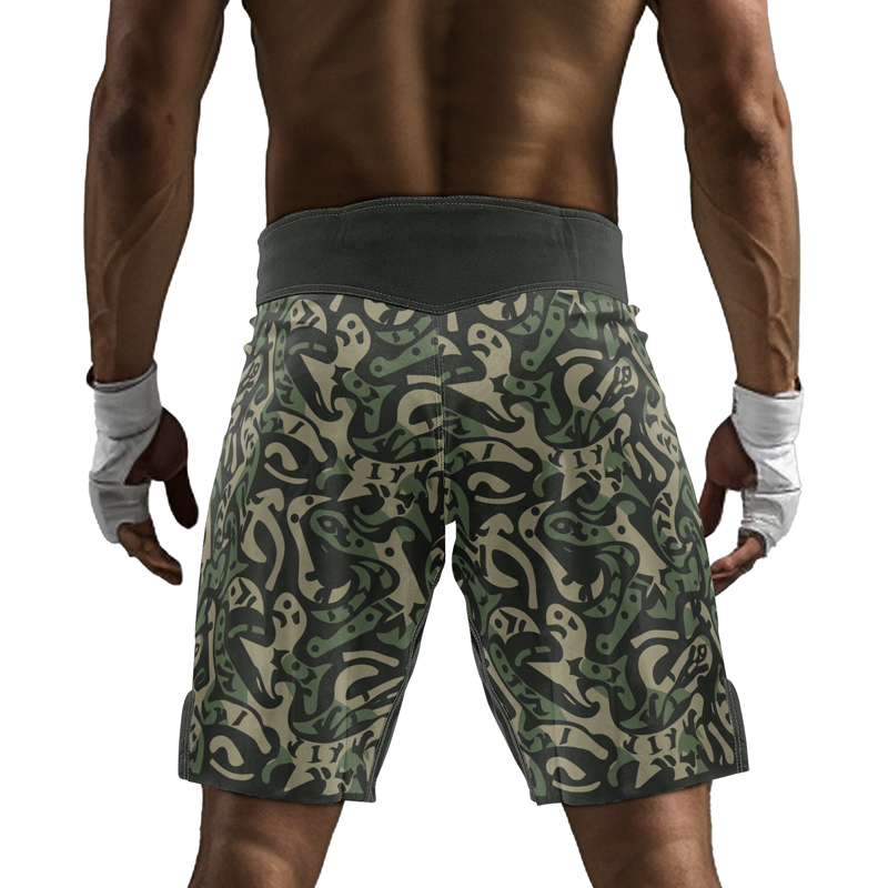 Rashninja Military Abstract Camouflage Men's Fight Shorts