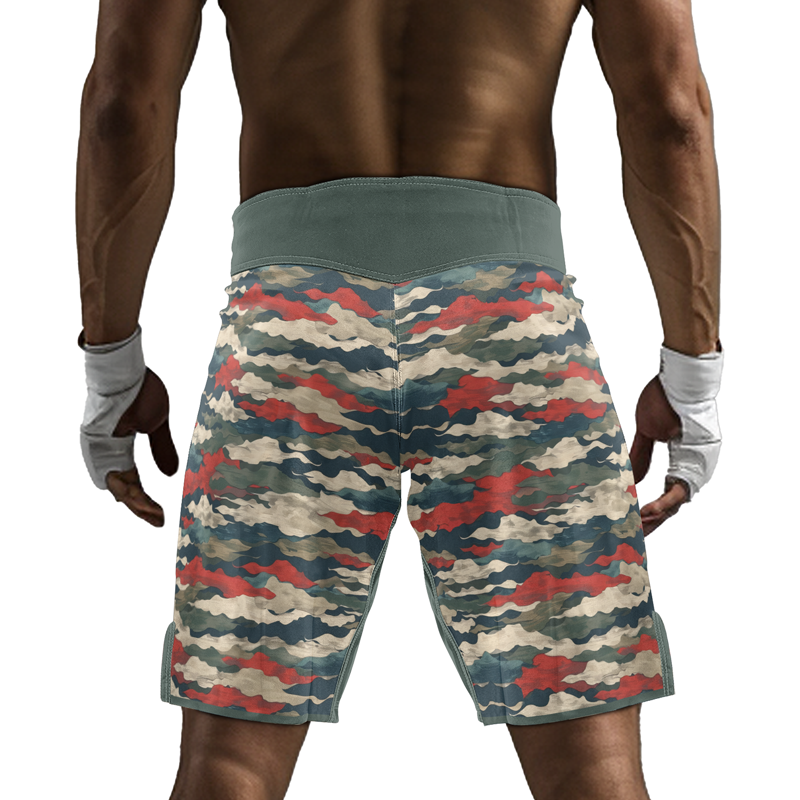 Rashninja Swiss Army Alpenflage Men's Fight Shorts