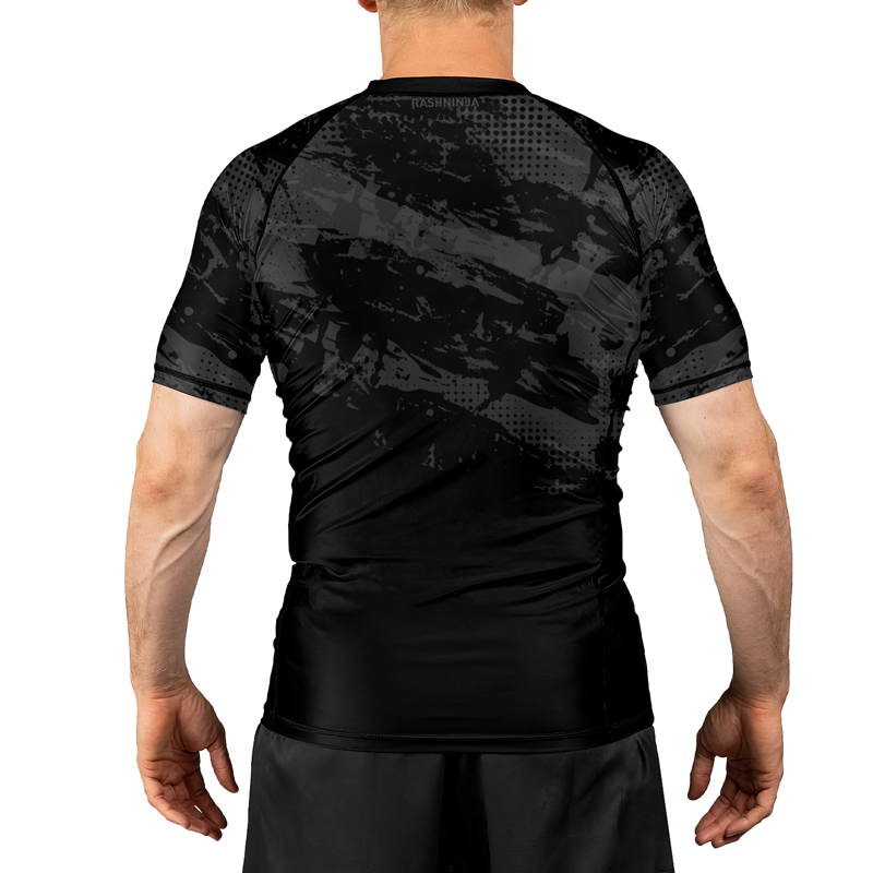 Rashninja Paint Streak Camouflage Men's Short Sleeve Rash Guard