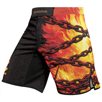 Rashninja Spartan Flame Glory Men's Fight Shorts