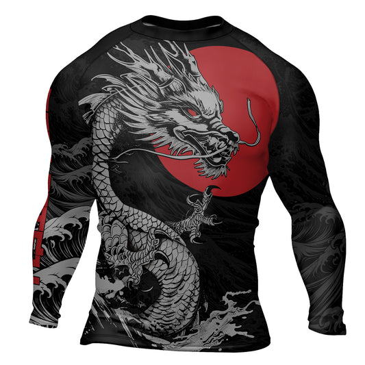 Rashninja Dragon Shadow Men's Long Sleeve Rash Guard