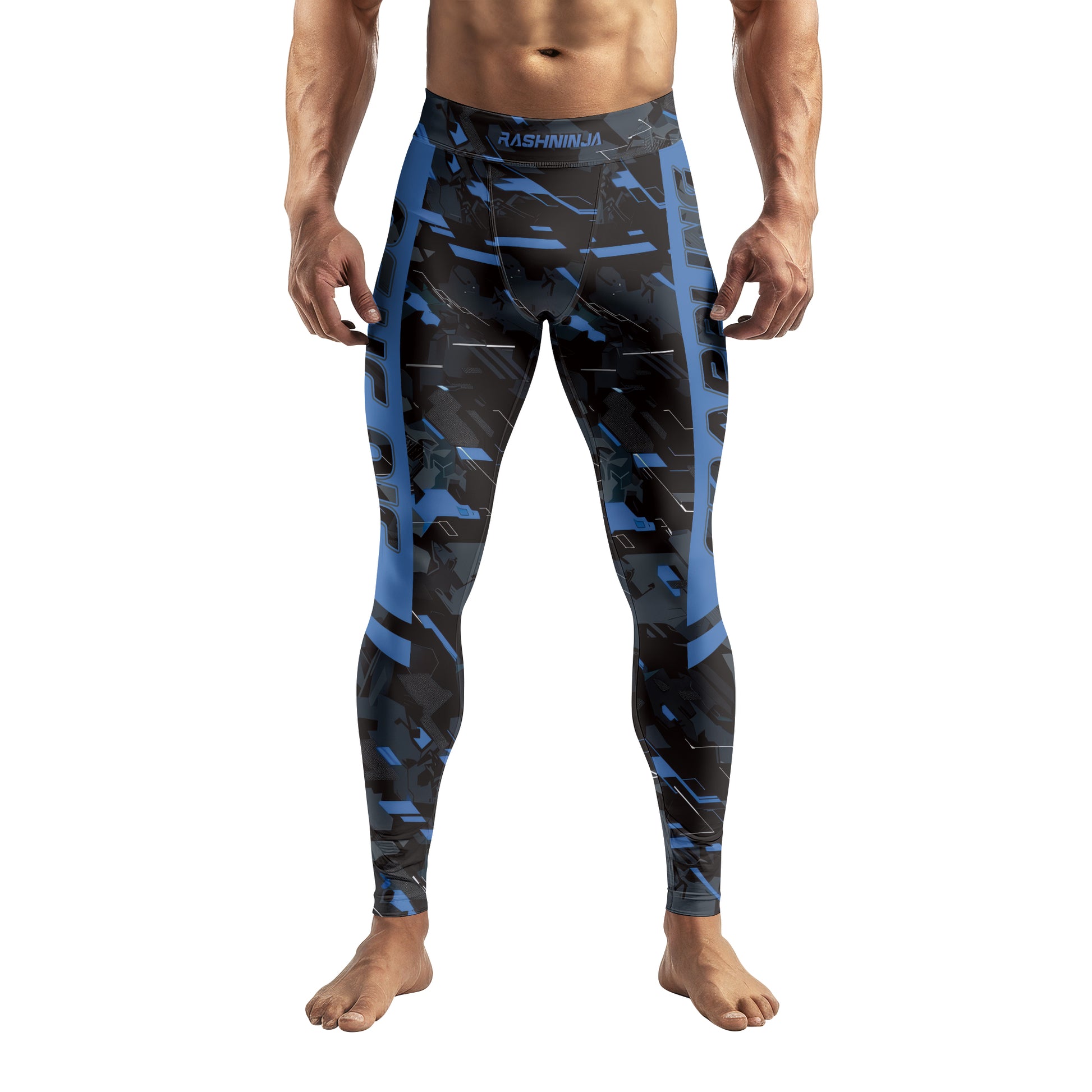 Rashninja Blue Triangle Men's Spats