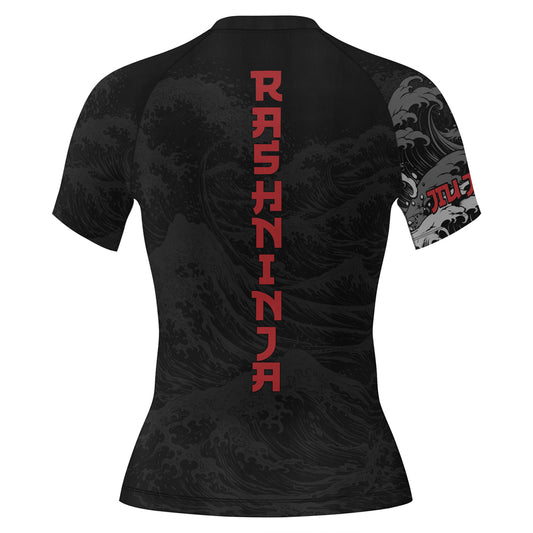 Rashninja Dragon Shadow Women's Short Sleeve Rash Guard
