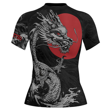 Rashninja Dragon Shadow Women's Short Sleeve Rash Guard