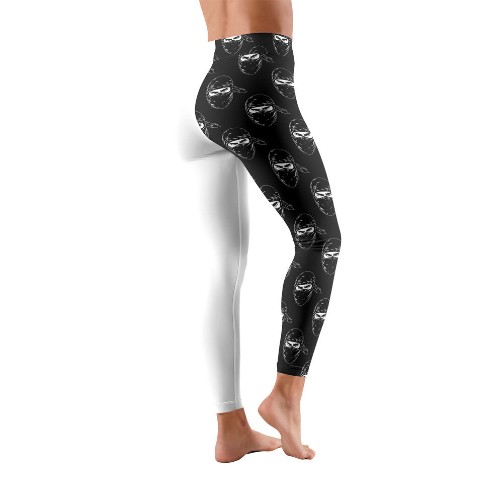 Rashninja Ninja Stealth Pattern White Women's Leggings