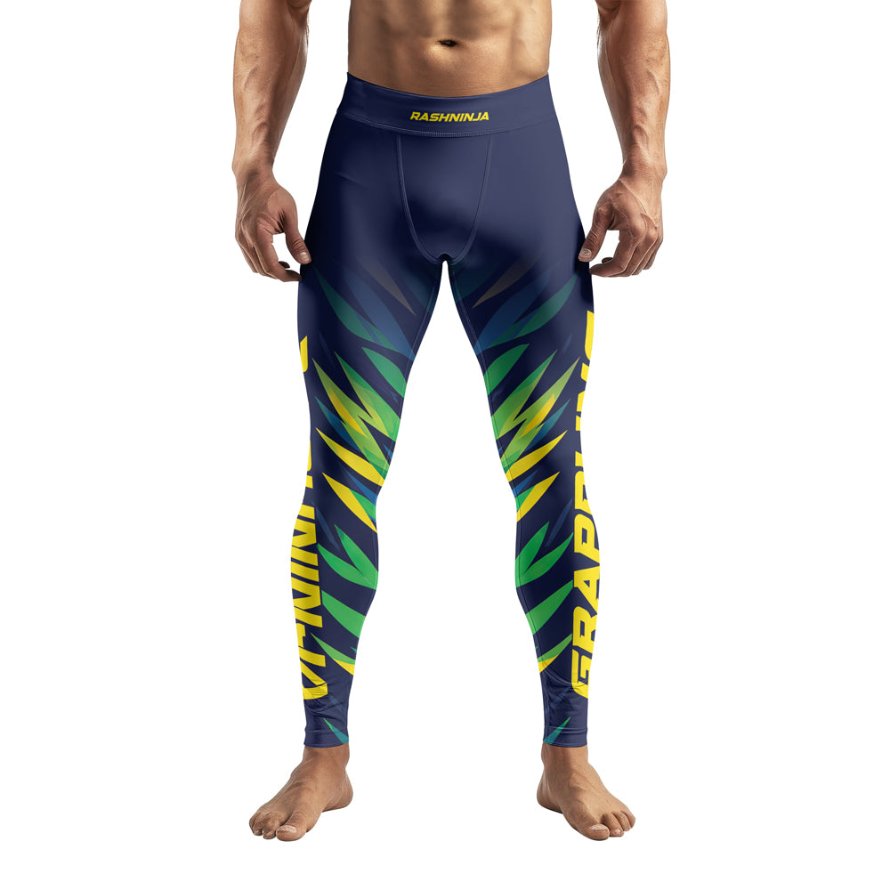 Rashninja Patriot Brazil Flag Men's Spats