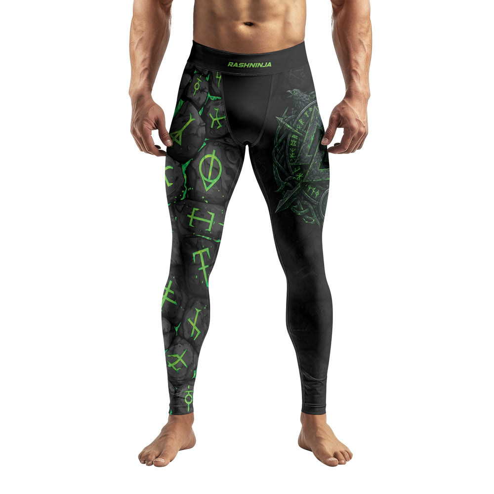 Rashninja Viking Raven Vegvisir Men's Spats