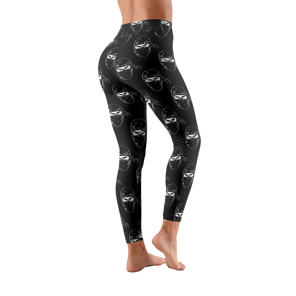 Rashninja Ninja Stealth Pattern Black Women's Leggings